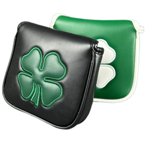 高爾夫推桿套大四葉草直條型四方型磁鐵閉合高爾夫用品 高爾夫推桿套大四葉草直條型四方型磁鐵閉合高爾夫用品