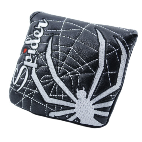 白蜘蛛方形推桿帽套多種顔色磁鐵閉合高爾夫配件用品