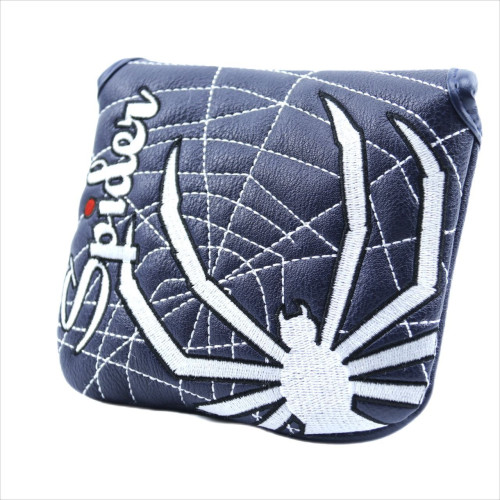 白蜘蛛方形推桿帽套多種顔色磁鐵閉合高爾夫配件用品