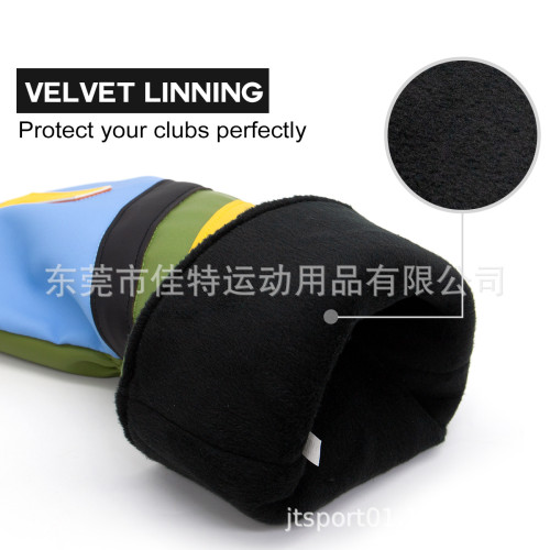 爆款高爾夫球桿套趣味惡搞高爾夫用品耐用PU高爾夫球桿套