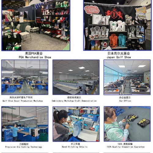 爆款高爾夫球桿套趣味惡搞高爾夫用品耐用PU高爾夫球桿套