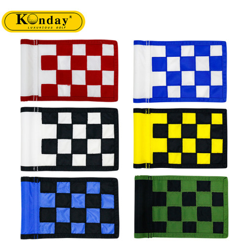 室內高爾夫果嶺旗面彩色格子旗尼龍小旗幟高爾夫球場練習場用品 室內高爾夫果嶺旗面彩色格子旗尼龍小旗幟高爾夫球場練習場用品