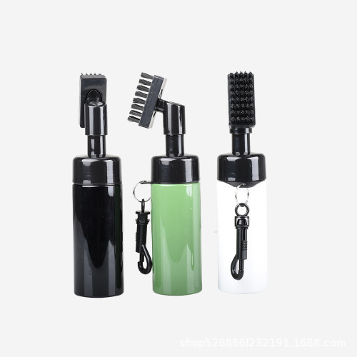  高爾夫清潔刷 按壓式噴水工具刷 水壺刷球桿頭清理工具