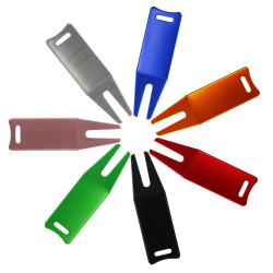 高爾夫配件果嶺叉golf球叉工具金屬鋁草坪修復工具可雷射