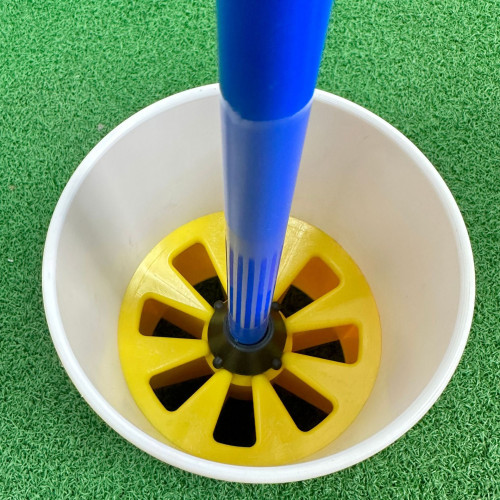 2024新款高爾夫球場果嶺15cm雙色塑膠洞杯固齒鋁洞杯不鏽鋼洞杯