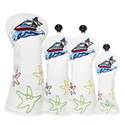 出口沖浪法師高爾夫球桿套桿頭套保護套1號木桿套一字半圓推桿套