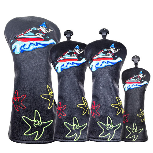 出口沖浪法師高爾夫球桿套桿頭套保護套1號木桿套一字半圓推桿套