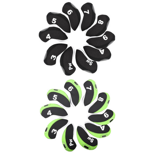 高爾夫鐵桿保護套潛水料沙桿套 高爾夫球桿帽套golf配件用品