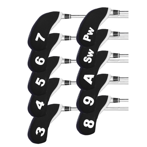 高爾夫鐵桿保護套潛水料沙桿套 高爾夫球桿帽套golf配件用品