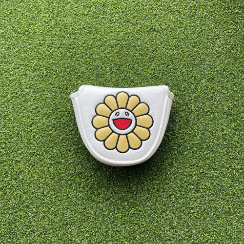 出口太陽花高爾夫球桿套保護套木桿套推桿套golf桿頭套球頭帽套