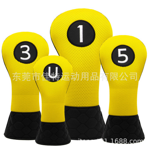 新款網布PU拼接木桿套簡約通用尺寸高爾夫球桿套配件禮品桿頭套 新款網布PU拼接木桿套簡約通用尺寸高爾夫球桿套配件禮品桿頭套