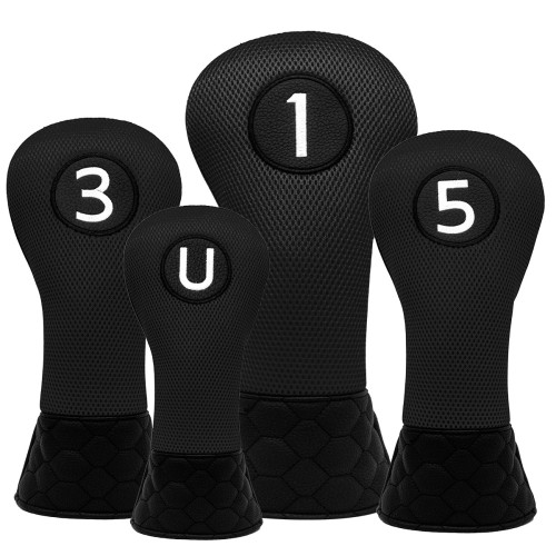 新款網布PU拼接木桿套簡約通用尺寸高爾夫球桿套配件禮品桿頭套 新款網布PU拼接木桿套簡約通用尺寸高爾夫球桿套配件禮品桿頭套