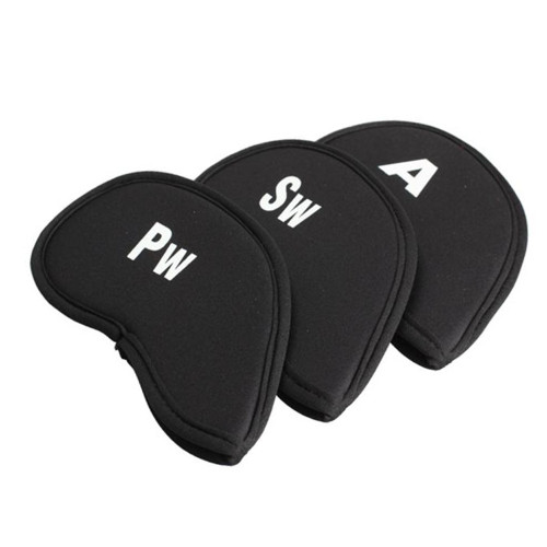 高爾夫簡易桿套10衹球桿保護套 印刷數字鐵桿套 多色可選10個/套