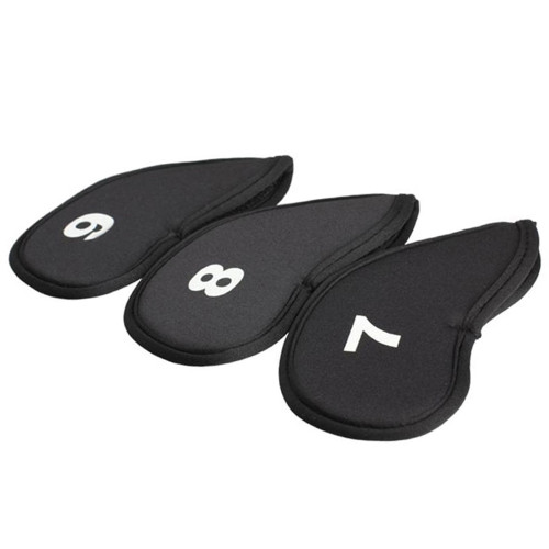 高爾夫簡易桿套10衹球桿保護套 印刷數字鐵桿套 多色可選10個/套