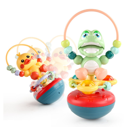 嬰幼兒多功能搖鈴不倒翁寶寶可啃咬抓握磨牙咬咬樂手抓球玩具 嬰幼兒多功能搖鈴不倒翁寶寶可啃咬抓握磨牙咬咬樂手抓球玩具