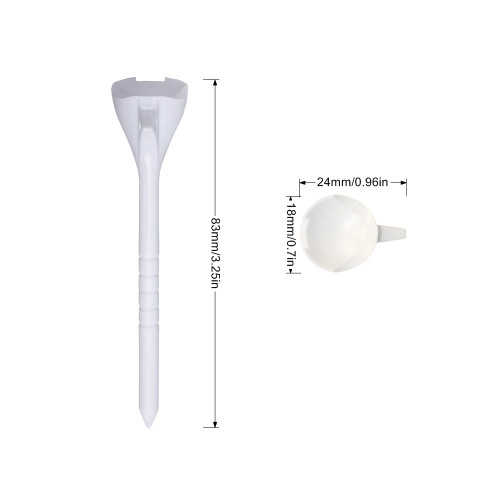 高爾夫10° Tee 環保耐用83mm高爾夫塑膠球座 5色高爾夫球托