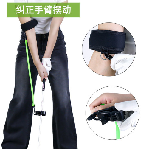 高爾夫揮桿練習器升級版雙夾姿勢調整揮桿練習器高爾夫教練器材