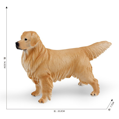 兒童認知仿真實心大金毛犬寵物狗狗動物桌面裝飾靜態擺件模型 兒童認知仿真實心大金毛犬寵物狗狗動物桌面裝飾靜態擺件模型