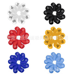 高爾夫鐵桿套素色球桿套9個裝56789PSAX男女通用配件禮品Golf