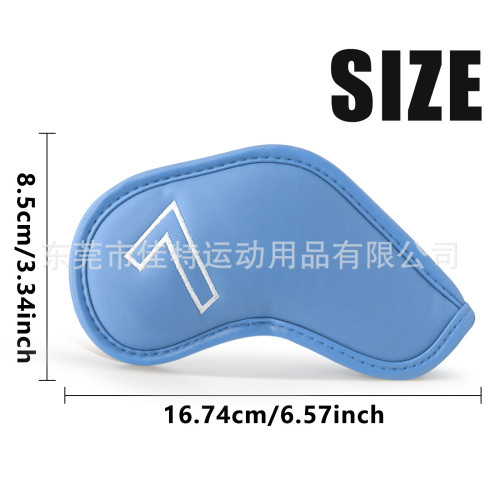 高爾夫鐵桿套素色球桿套9個裝56789PSAX男女通用配件禮品Golf