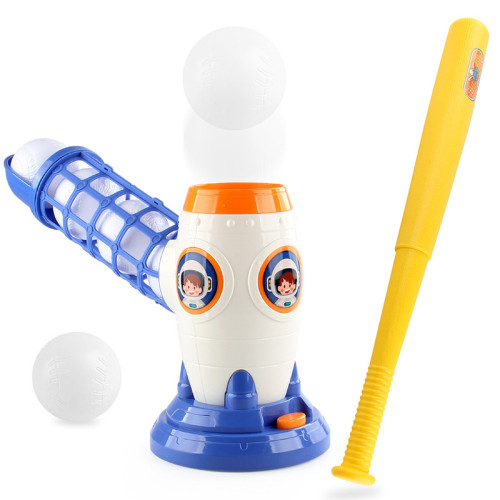 兒童棒球發射器玩具套裝室內運動戶外體育休閒玩具遙控電動髮球器 兒童棒球發射器玩具套裝室內運動戶外體育休閒玩具遙控電動髮球器