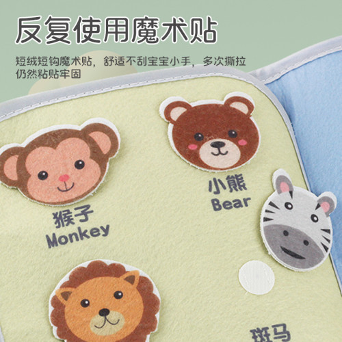 寶寶撕撕布書畫冊配對安靜書撕不爛可水洗布藝0-3嵗魔術貼玩具 寶寶撕撕布書畫冊配對安靜書撕不爛可水洗布藝0-3嵗魔術貼玩具