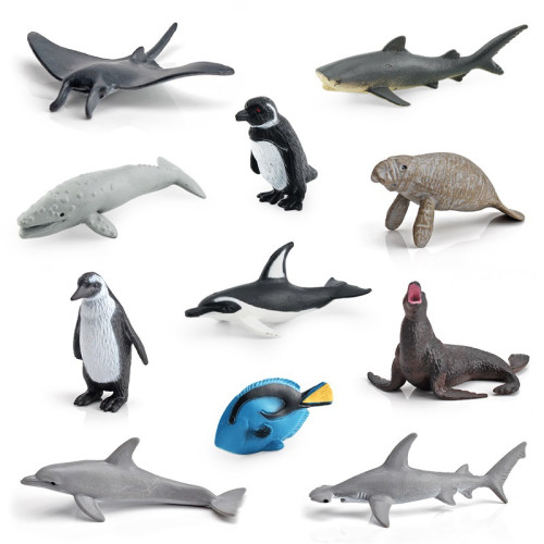 仿真海洋動物模型海象鯨鯊螃蟹海龜章魚海底生物靜態擺件 仿真海洋動物模型海象鯨鯊螃蟹海龜章魚海底生物靜態擺件