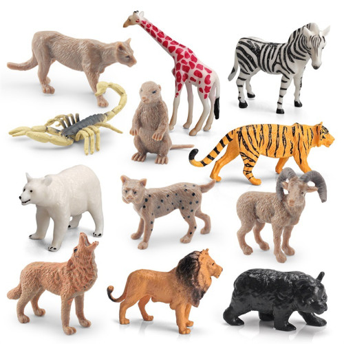 仿真森林動物模型馴鹿灰熊美洲獅北美野牛森蚺蜥蜴靜態擺件 仿真森林動物模型馴鹿灰熊美洲獅北美野牛森蚺蜥蜴靜態擺件