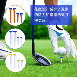 2024新款高爾夫塑膠球釘軟膠球托多種顔色款式高度高爾夫彩色球釘