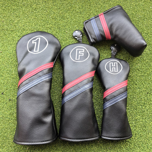 簡約高爾夫球桿套保護套木桿頭套球道木鐵木推桿套1號木桿套