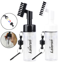 Kaiersn高爾夫球桿噴水清潔刷 透明瓶身磁吸掛扣按壓式噴水壺刷