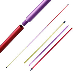 高爾夫方向指示棒三節 實心可拆卸可攜式多功能高爾夫訓練器