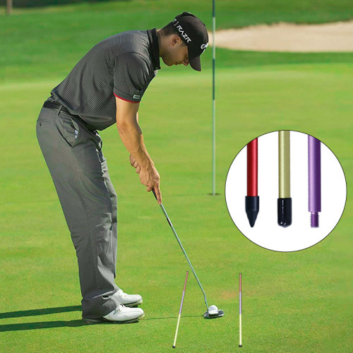 高爾夫方向指示棒三節 實心可拆卸可攜式多功能高爾夫訓練器 高爾夫方向指示棒三節 實心可拆卸可攜式多功能高爾夫訓練器