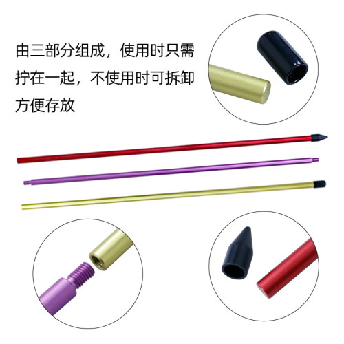 高爾夫方向指示棒三節 實心可拆卸可攜式多功能高爾夫訓練器 高爾夫方向指示棒三節 實心可拆卸可攜式多功能高爾夫訓練器