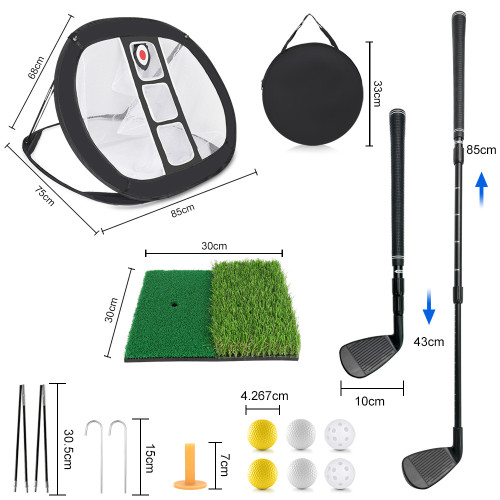 可攜式可折曡高爾夫切桿練習網戶外高爾夫練習網