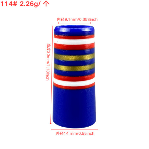適用於高爾夫沙桿/挖起桿膠套114#9.1mm*30mm*14mm深藍色多彩膠套