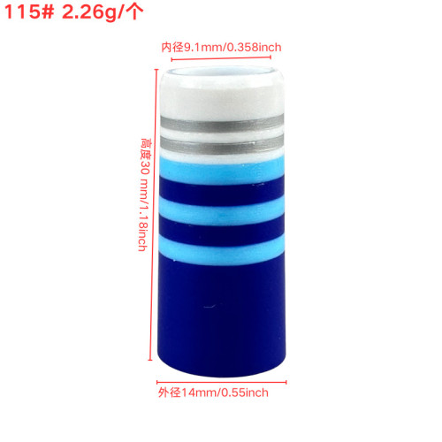 適用於高爾夫沙桿/挖起桿膠套115#9.1mm*30mm*14mm藍色多彩膠套