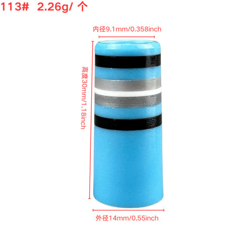 適用於高爾夫沙桿/挖起桿膠套113#9.1mm*30mm*14mm淺藍多彩膠套