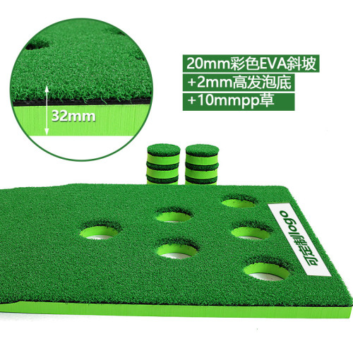 高爾夫推桿12洞仿真果嶺golf推桿絨布練習毯室內戶外可攜式家