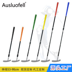  高爾夫球桿 golf不鏽鋼一體推桿 成人兒童練習推桿雙面