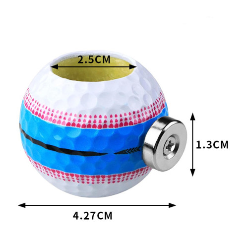 高爾夫球雪茄夾雪茄托菸筒支架可攜式帶磁鐵吸附戶外高爾夫配件用品