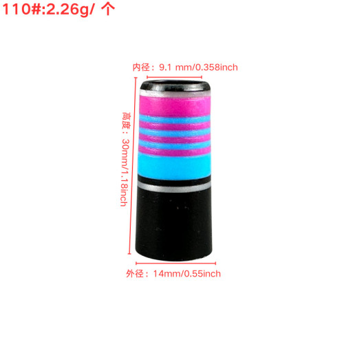 適用於高爾夫沙桿/挖起桿膠套110#9.1mm*30mm*14mm黑色多彩膠套