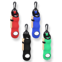 新款高爾夫球套  球夾 三球套 帶登山勾保護套 高爾夫配件