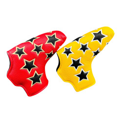 高爾夫推桿帽套五角星款L型通用推桿保護套高爾夫用品配件