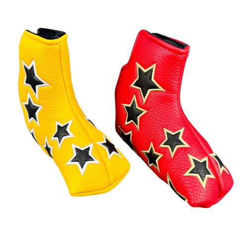 高爾夫推桿帽套五角星款L型通用推桿保護套高爾夫用品配件