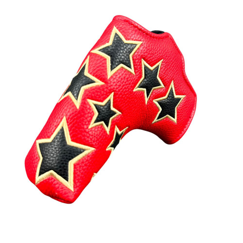 高爾夫推桿帽套五角星款L型通用推桿保護套高爾夫用品配件