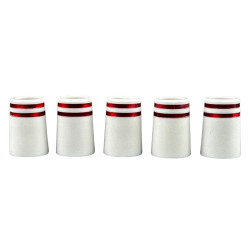 高爾夫沙桿膠套122#9.2mm*14.22mm*20mm355口徑白色雙紅環膠套