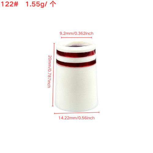 高爾夫沙桿膠套122#9.2mm*14.22mm*20mm355口徑白色雙紅環膠套