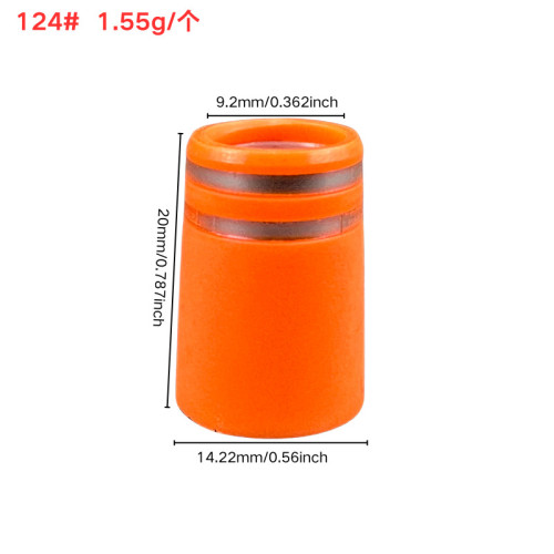 高爾夫球桿沙桿膠套124#9.2mm*14.22mm*20mm355口徑橙色雙銀環膠