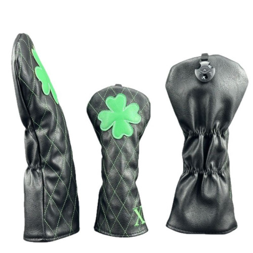 高爾夫球桿套大四葉草網格男女通用款木桿保護套新款 高爾夫球桿套大四葉草網格男女通用款木桿保護套新款